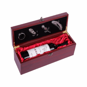 CAJA PORTAVINO CON ACCESORIOS