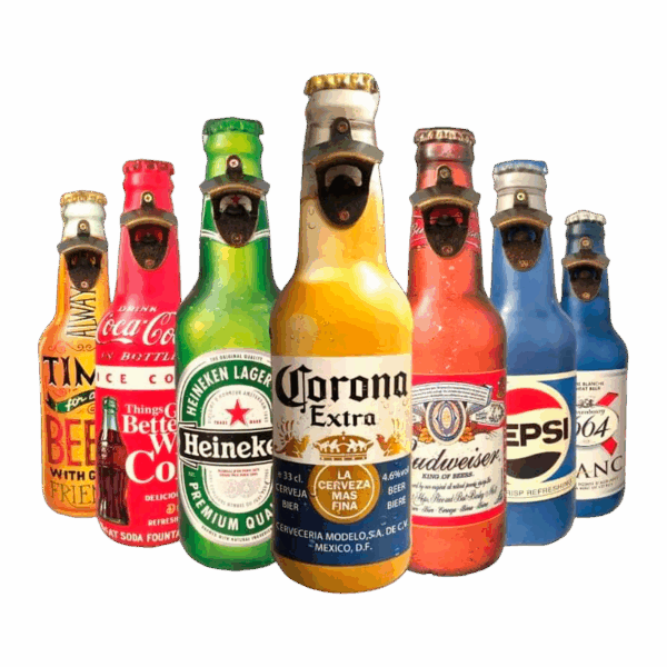 BOTELLA METAL PARA PARED